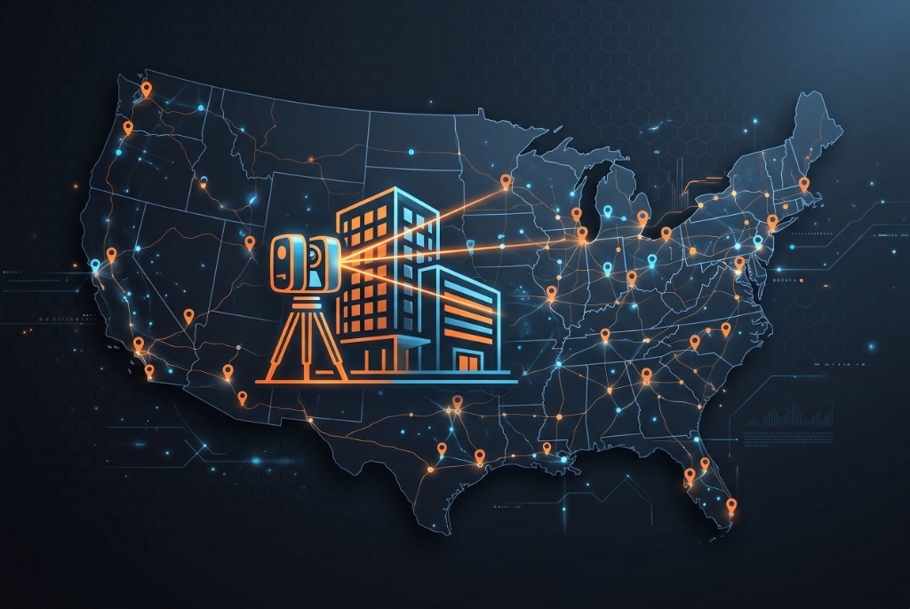 Nationwide 3D laser scanning for buildings across the continental United States